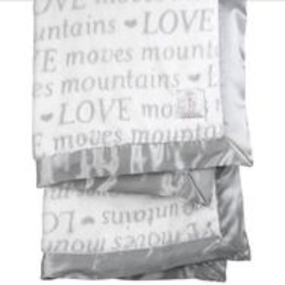 Luxe Baby Blanket Love Moves Mountains